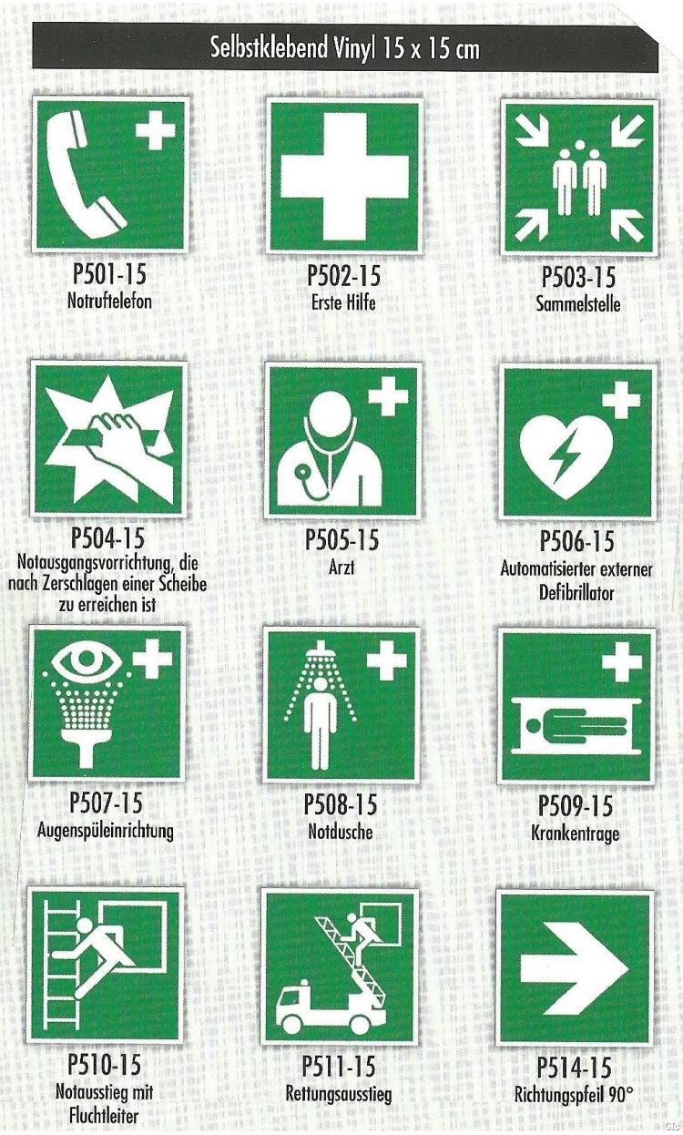 Erste-Hilfe Symbole und Arzt Schilder online kaufen