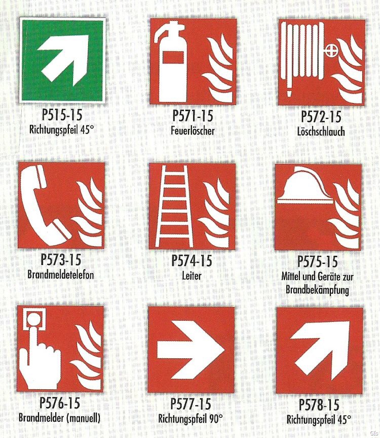 Brandschutzzeichen Feuerlöscher